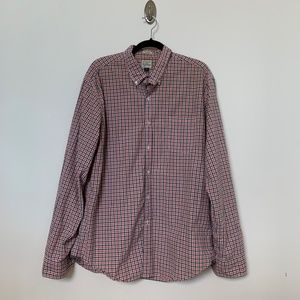 J. Crew SZ XL Mens Button Down Shirt 100% Cotton L